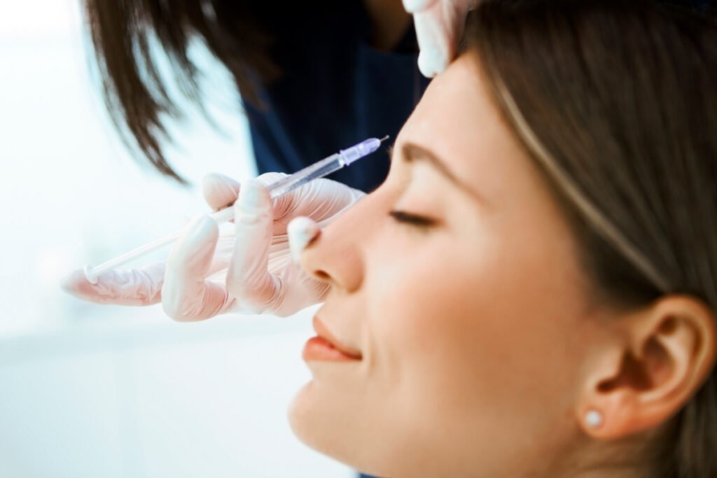 Woman getting a Botox Cosmetic treatment